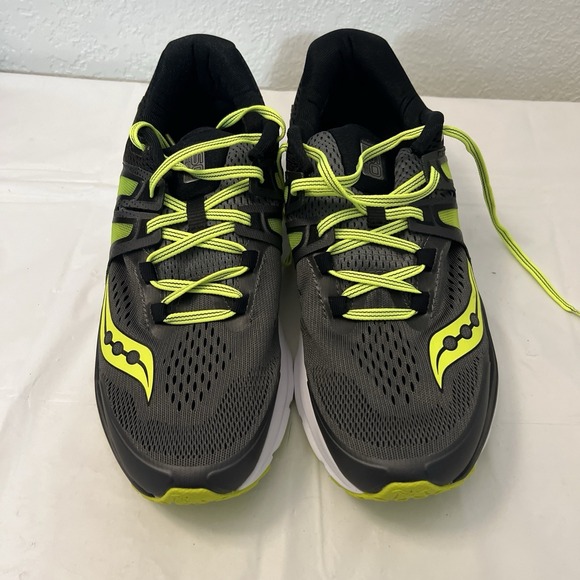 Saucony Mens Hurricane ISO S20348-1 Running Size 10 NEW Black Neon Yellow White main image 6
